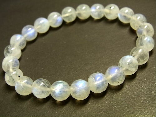 パワーストーン 天然石 ブルームーンストーン 月長石 ブレスレット 8mm 【Felistone】 MoonStoneB10