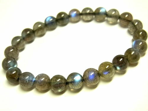 パワーストーン 天然石 ラブラドライト 曹灰長石 ブレスレット 7.5～8mm 【Felistone】 LabradoriteB08｜ルチルクォーツ専門店