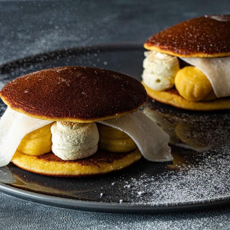 芋菓子屋羽二重餅焼き芋クリーム生どら焼き（5個セット）