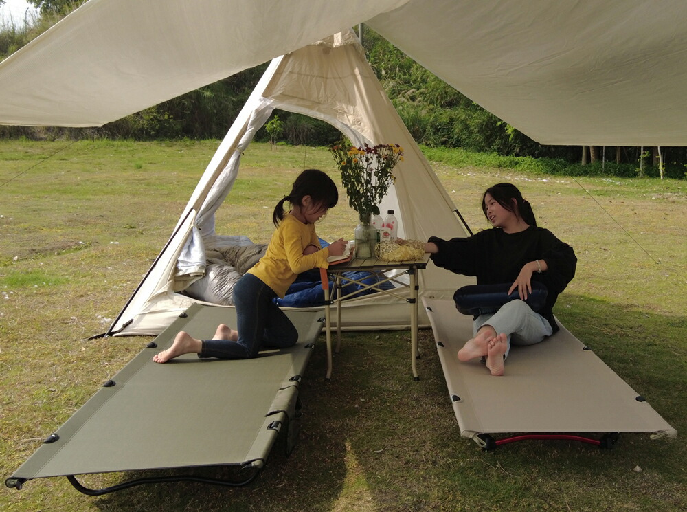 Fengzel Outdoor ローコット 192 航空アルミ製 18 5cm 69 耐荷重150kg 静音性 超軽量 キャンプコット