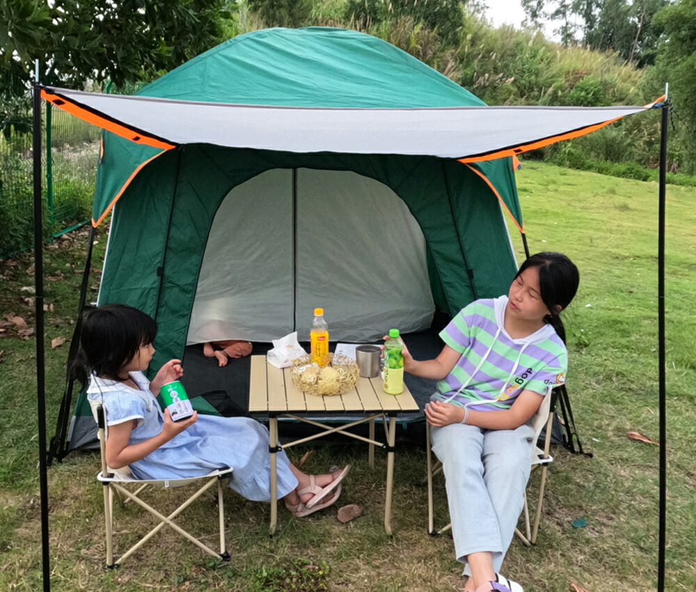 最新のデザイン Fengzel Outdoor キャノピーテント リビングとルーム付き 3 2 185cm 5 6人用 快適な居心地 防雨 日よけ 家族連れ 友達多人用 二重構造 アウトドアキャンプファミリーテント Fucoa Cl
