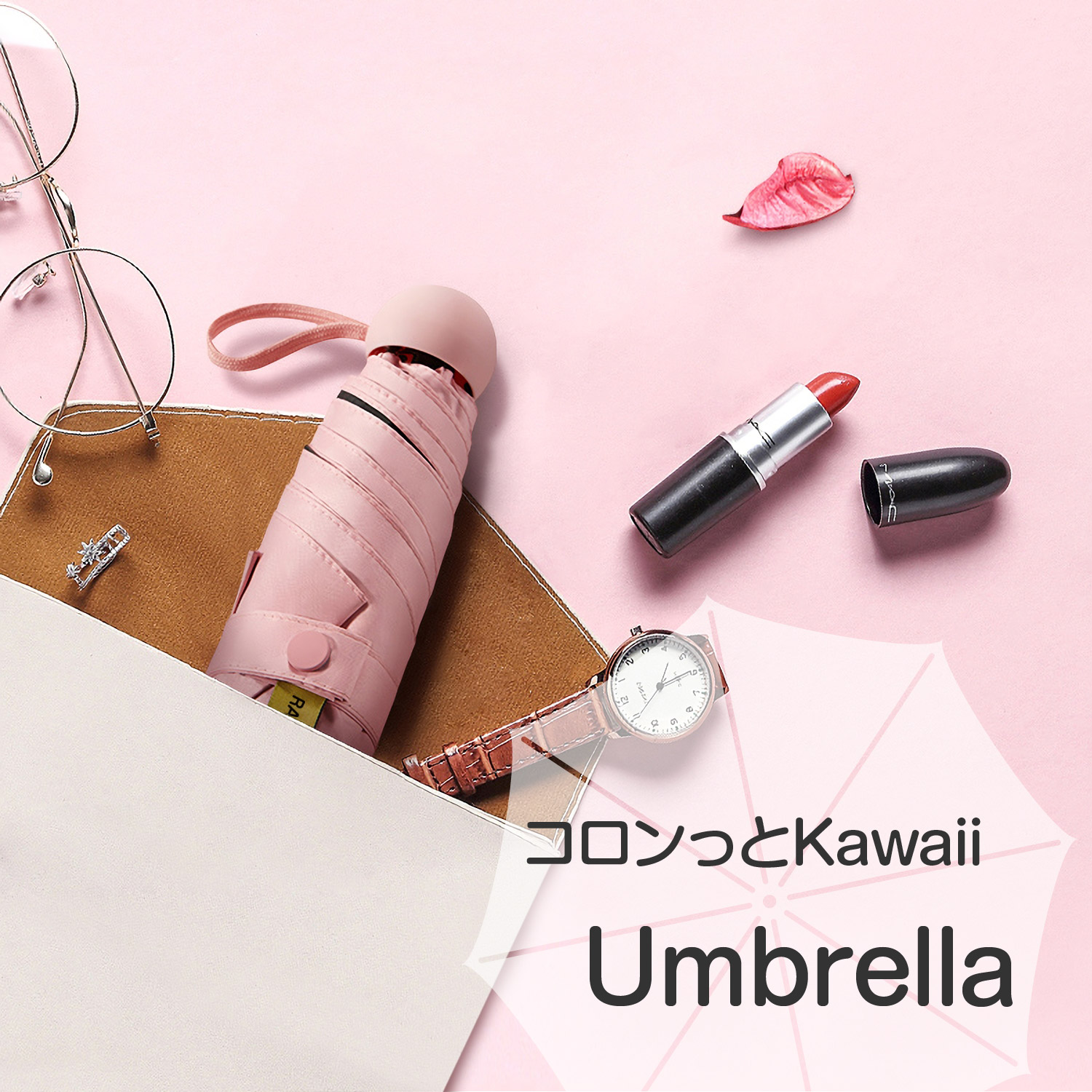 楽天市場 P10倍 可愛い丸ケース付き 日傘 折りたたみ傘 ケース Uvカット 完全遮光 晴雨兼用 レディース 折り畳み傘 軽量 傘 日よけ 雨傘 かわいい おしゃれ ギフト プレゼント おすすめ 人気 送料無料 Ratomストア 楽天市場店