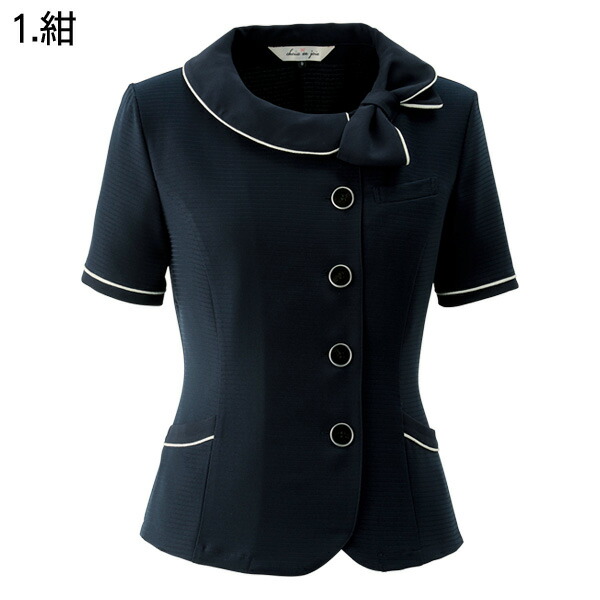 【ジョア】事務服オーバーブラウス(5-15号)26600JOIEenjoieアンジョア