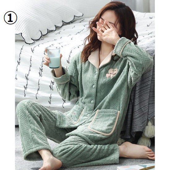 ルームウェア・パジャマ Nari 楽天市場】【取寄】パジャマ レディース 冬 ルームウェア リボン柄