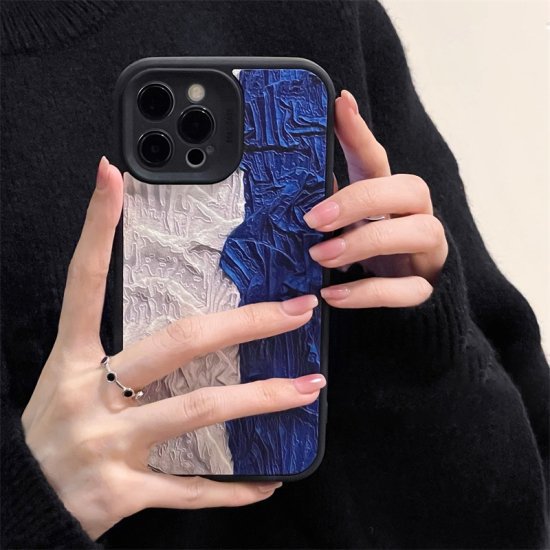 【取寄】iPhoneケース レディース シリコン ブルー 青 オシャレ 落下防止 保護ケース iPhone 13 iPhone 12 iPhone 11 iPhone X iPhone 8 Plus