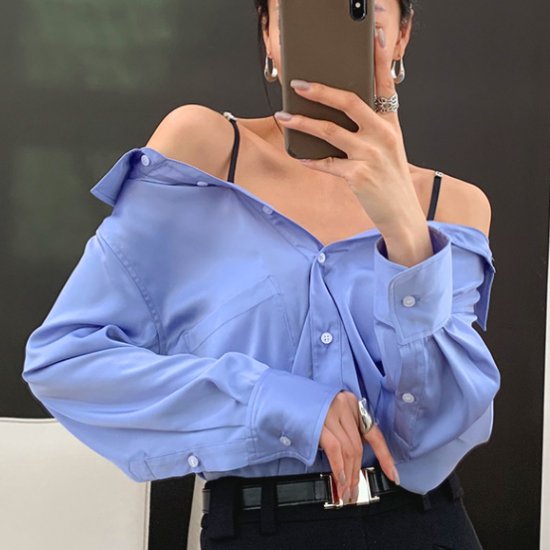 楽天市場】【取寄】オフショルダーブラウス レディース トップス