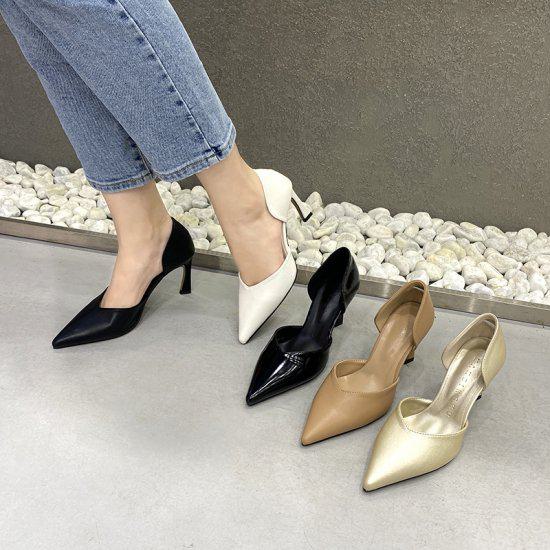 【取寄】パンプス ヒール 春 夏 秋 冬 ポインテッドトゥ 冠婚葬祭 リクルート オフィス フォーマル 通勤 レディース ビジネスシューズ シューズ 就職活動 結婚式 入学式 入園式 靴 おしゃれ きれいめ シンプル 20代 30代 40代 22.5-25cm ブラック ベージュ ホワイト ゴールド