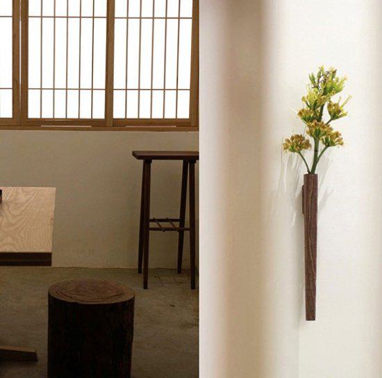 楽天市場】日本の木の花器 KAKIセット 一輪挿し 2個セット