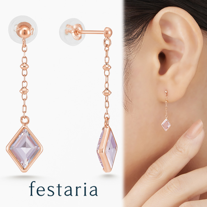 楽天市場】【 30%OFF 】【 festaria bijou SOPHIA 】 ピアス K10/K18