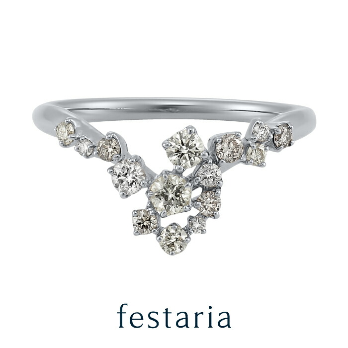【最大7,000円OFF】～4/10(金)23:59【 festaria bijou SOPHIA 】 ダイヤモンド 指輪 リング レディース プラチナ Pt Wish upon a star 天然 ダイヤ ギフトジュエリー シンプル 大人 普段使い 誕生日 箱付き ブランド フェスタリア ビジュソフィア