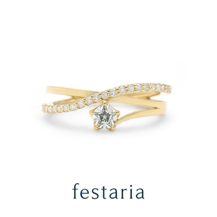 【K18】 wish upon star K18 リング 5号　ダイヤ　1.72 K18】 wish upon star K18 リング 5号 ダイヤ 1.72 K18YG