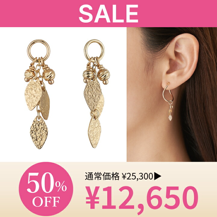 楽天市場】【 festaria bijou SOPHIA 】 ピアス K10/K18 YG