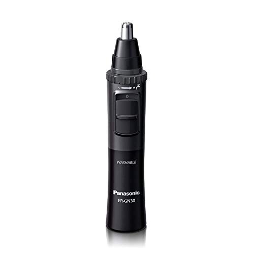 Panasonic メンズ 耳と鼻毛トリマー ウェットドライ 低刺激性 デュアルエッジブレード - ER-GN30-H