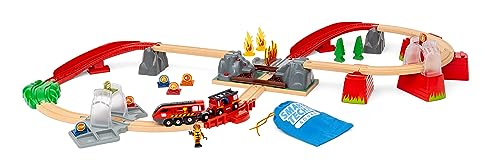 BRIO (ブリオ) スマートテックサウンド レスキュー仕掛ける 36004 [全41天下太平] (電動鉄道車両 路面電車 手あそび 木製 軌跡) 3歳~