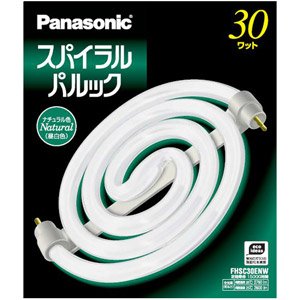 パナソニック スパイラルパルック蛍光灯 丸形 30形 ナチュラル色(3波長形昼白色) FHSC30ENW 5,009円