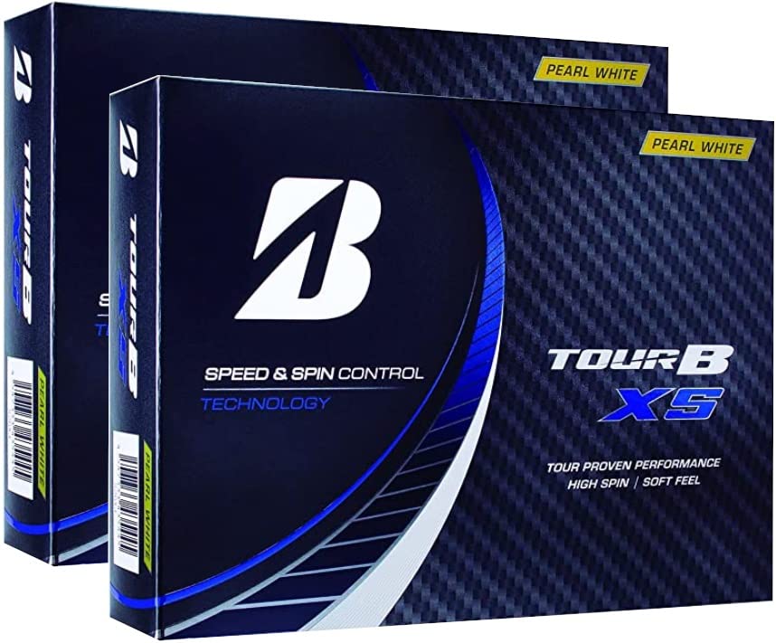 2ダース BRIDGESTONE(ブリヂストン)ゴルフボール TOUR ツアー B XS 2022年モデル 12球入 (XS_パールホワイト_2|フェスタール