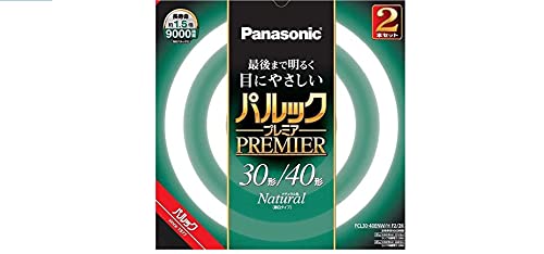 パナソニック 蛍光灯丸形 30形+40形 2本入 ナチュラル色 パルック プレミア FCL3040ENWHF22K 5,141円