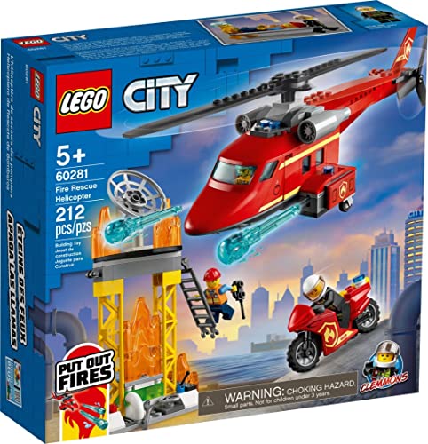レゴ(LEGO) シティ 消防レスキューヘリコプター 60281 手あそび 立ちはだかる 差し上げ物 消防 しょうぼう ヘリコプタ 御坊っちゃん 御嬢さん 5歳以 セット-おもちゃ-ブロック