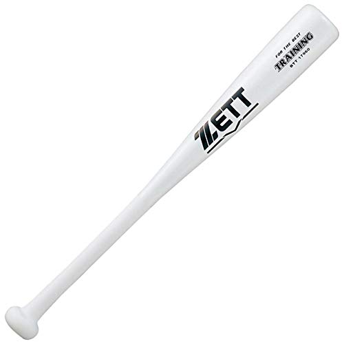 ゼット(ZETT)野球 木製(合竹) トレーニングバット 短尺 60cm 500g平均 ホワイト(1100) BTT17960
