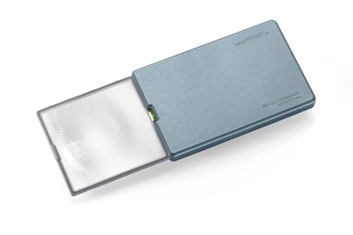 ESCHENBACH(エッシェンバッハ) 携帯用薄型ライトつきルーペ イージーポケット メタリックブルー 4倍 ドイツ製 1521-22
