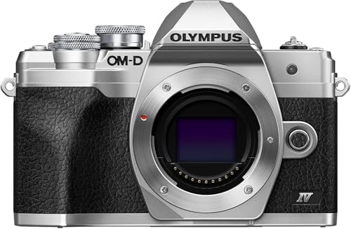 OLYMPUS 銀鏡受け答え一眼写真機 OM-D E-M10 MarkIV上半身 しろがね色