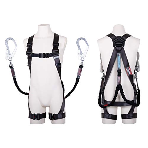 [藤井電工] 新判定基準 フルハーネス型 黒いこと 黒影馬具 ノビロン 伸縮荷縄式 うす暗い薄墨色 M大きさ TH-504-2NV93SV-OT