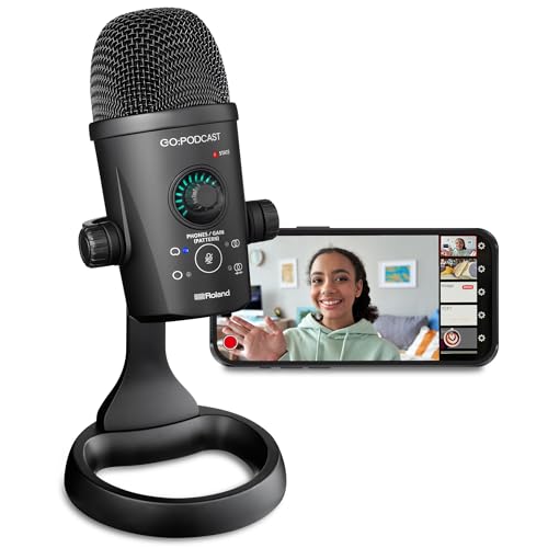 Roland ローランド GO:PODCAST iPhoneやAndroidスマホとPC・Mac対応 指向性切り替え可能 コンテンツクリエーター|フェスタール