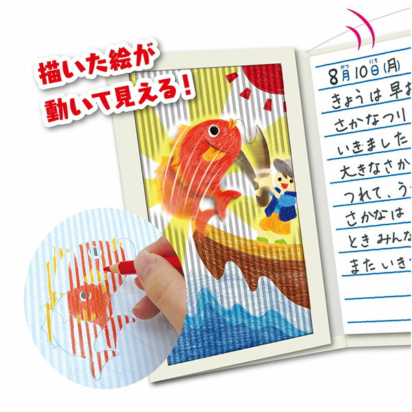 楽天市場 動く絵日記をつくろう 実験 動く 絵日記 絵にっき 工作キット イベント 子ども会 おまけ プレゼント 雑貨 ファンシー 401 19f06 自由研究 夏休み 工作 宿題 Diy フェスティバルプラザ