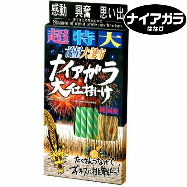 市場 超特大ナイアガラ大仕掛筒井時正玩具花火製造所ナイアガラ花火 花火 景品 くじ引き お祭り 子供会