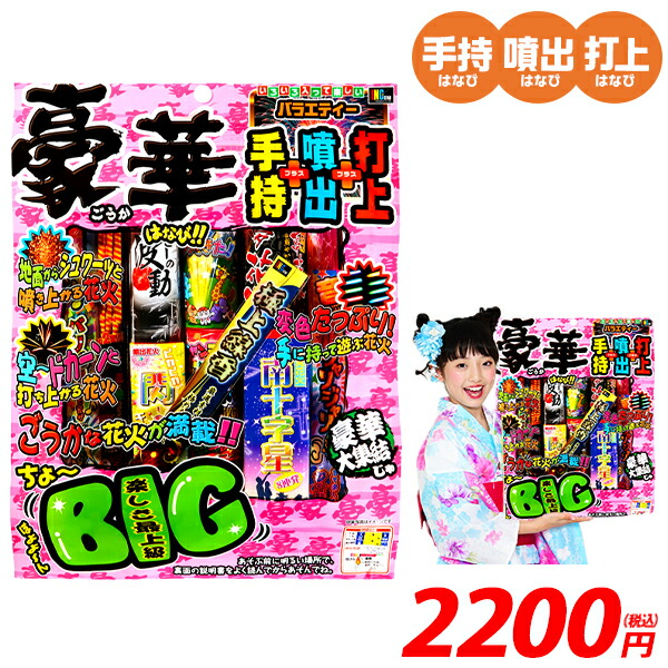市場 豪華はなび 問屋 豪華 打ち上げ花火 噴出し花火 キャンプ 手持ち花火 販促 花火 噴き出し花火 イベント 花火セット セット