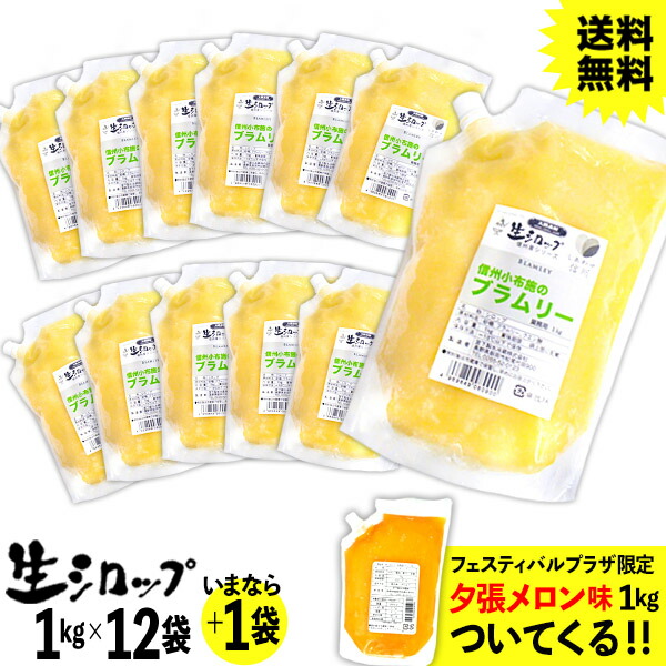 送料無料 かき氷シロップ 天然 沖縄 一部離島除く 信州小布施の ブラムリー 1kg 12袋入 果実感たっぷり ほんものの味 生シロップ 縁日 イベント かき氷 カキ氷 かきごおり シロップ 氷屋 削氷 業務用 氷みつ お祭り Omksrp omk フェスティバル