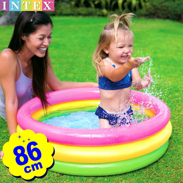 楽天市場】インテックス ビニールプール ベビープール レインボー 57104 86×25cm INTEX { 浮き輪 プール 赤ちゃん用 子供用  スーパーボール ヨーヨー風船 すくい }{ 幼児 }211[22E12]{あす楽 配送区分Ｄ} : フェスティバルプラザ