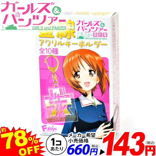 楽天市場 ガールズパンツァー 最終章 金線 アクリルキーホルダー 10個入 バージョン指定不可 駄菓子 ガルパン 食玩 子供会 景品 お祭り くじ引き 縁日 お菓子 21f09 フェスティバルプラザ