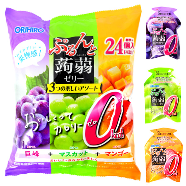 楽天市場】オリヒロ ぷるんと蒟蒻ゼリー 12個装入 { 駄菓子 お菓子