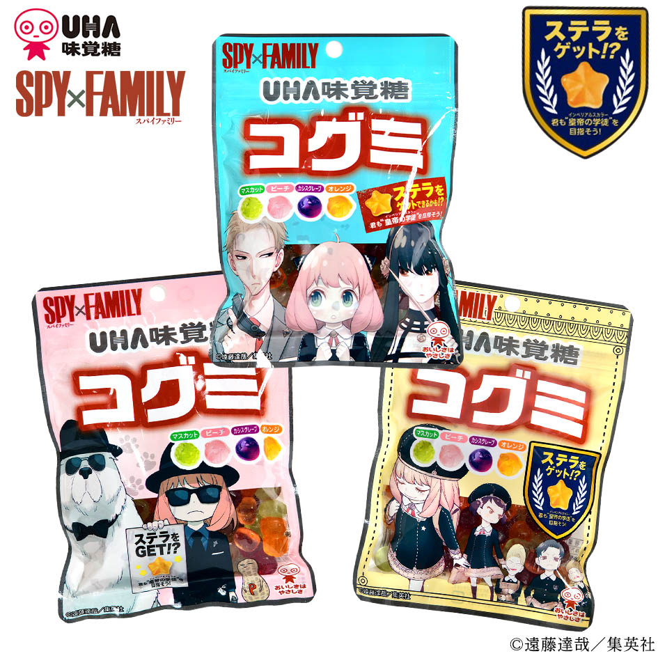 楽天市場 コグミ スパイファミリー グミ 駄菓子 Spy Family グミ 人気 アニメ キャラクター 子供会 景品 お祭り くじ引き 縁日 お菓子 おかし 21j28 フェスティバルプラザ