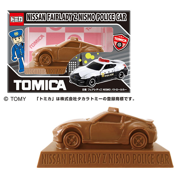 ハート トミカ 緊急車両チョコ 6個装入 { 駄菓子 チョコレート 車