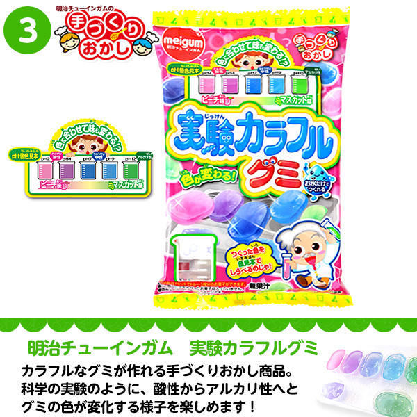 明治チューインガム 手づくりおかし 4点セット 人気 知育菓子 作る 手作り 実験 おかし たのしい クッキング グミ ゼリー 駄菓子 子供会 景品 お祭り くじ引き 縁日 お菓子 個装 個包装 配布 21a12 送料無料 沖縄 離島発送不可 Crunchusers Com