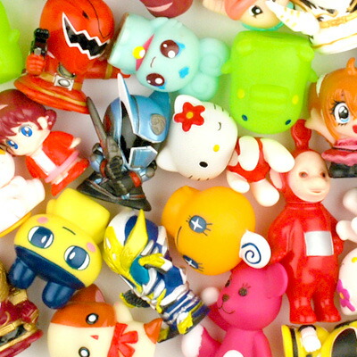 CSA-01 旧ガラすくい人形 キャラクターアソート 約100個セット(10種類以上入ってます) <br>{ 幼稚園 夏祭り 景品 }{ キャラクターすくい 子供会 お祭り くじ引き 縁日 お子様ランチ }[COD][24J28] 送料無料(※沖縄・離島発送不可)