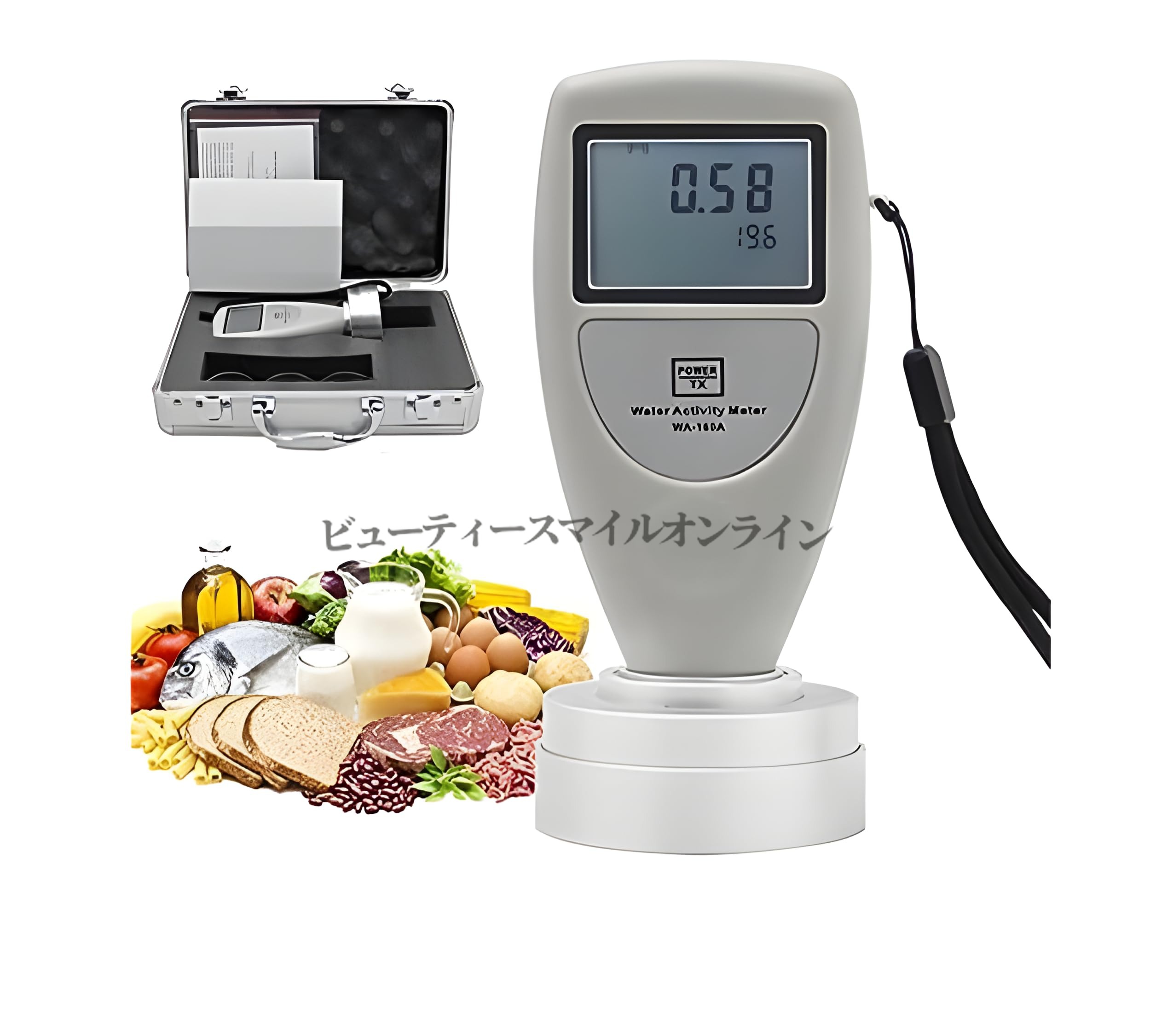 食品水分活性測定器 WA-160A 5分高速測定 温度同時表示 プロ仕様ポータブルAWチェッカー 軽量100g バックライトLCD搭載 パン菓子野菜穀物の品質管理に 業務用高精度水分計 並行輸入品|FFCHEER店