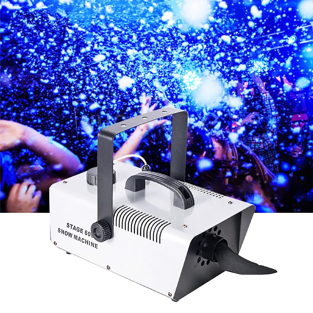 スノーマシン 1500W ステージ演出用 スノーエフェクト スプレー機 リモコン付 吹雪マシン|FFCHEER店
