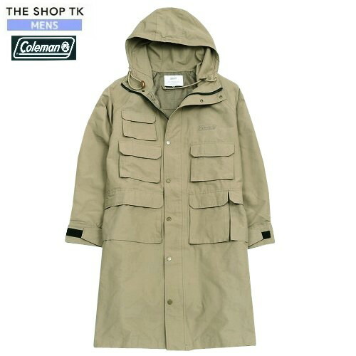 THE SHOP TK ザ ショップ ティーケー Coleman コールマン別注 ファンクションポケットロングマウンテンパーカ ベージュ 23/2/4 220223 23.10sage｜fflower11