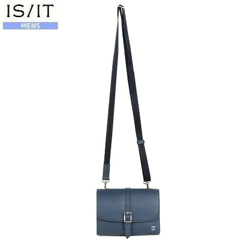 イズイット ショルダーバッグ IS/IT 55%OFF メンズ ブランド ギフト プレゼント ラッピング無料 本革 マルチポシェット レザー 紺 23/7/1 060723 23.10sage