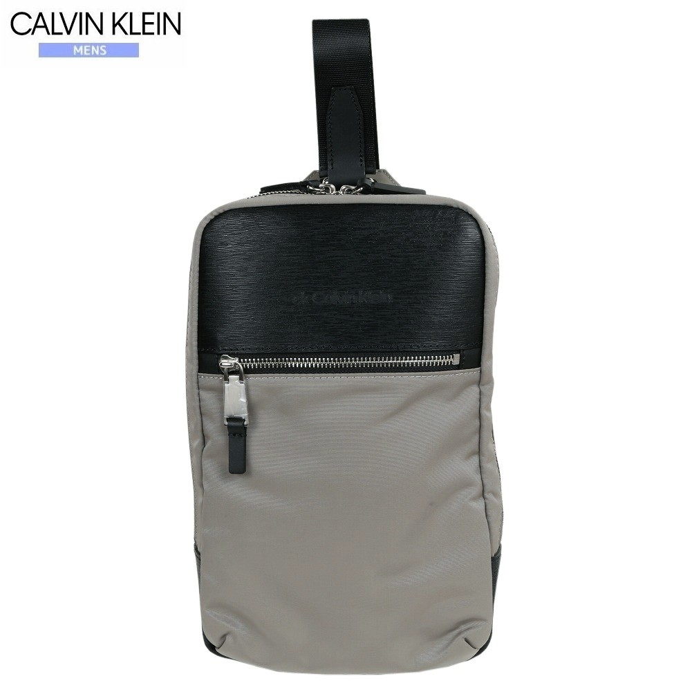 カルバンクライン ボディバッグ CK CALVIN KLEIN 28%OFF メンズ ブランド おしゃれ 日本製 テンプル ワンショルダー グレー 24/8/1 020824