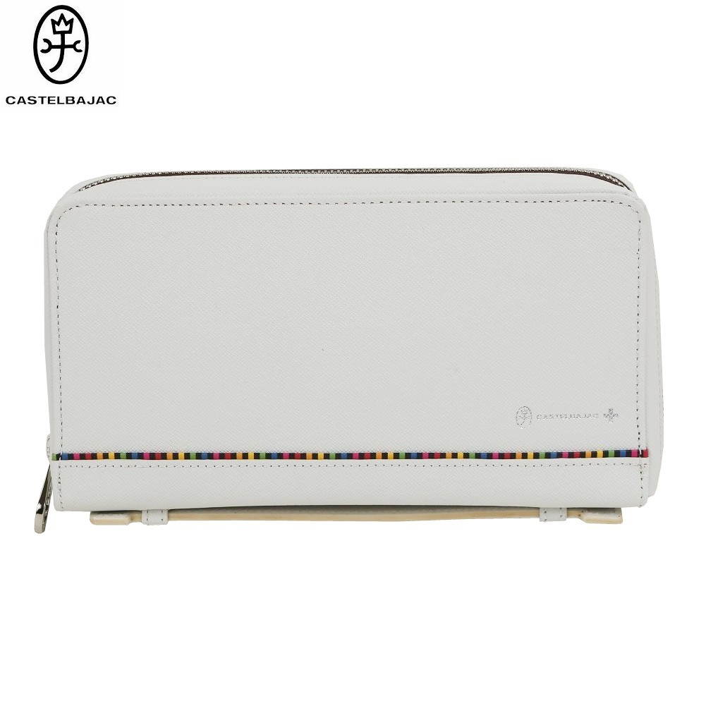 カステルバジャック セカンドバッグ CASTELBAJAC 28%OFF メンズ レディース ブランド ギフト プレゼント 本革 アーチ レザー スマート セルバッグ 白 25/4/2 100425|fflower11
