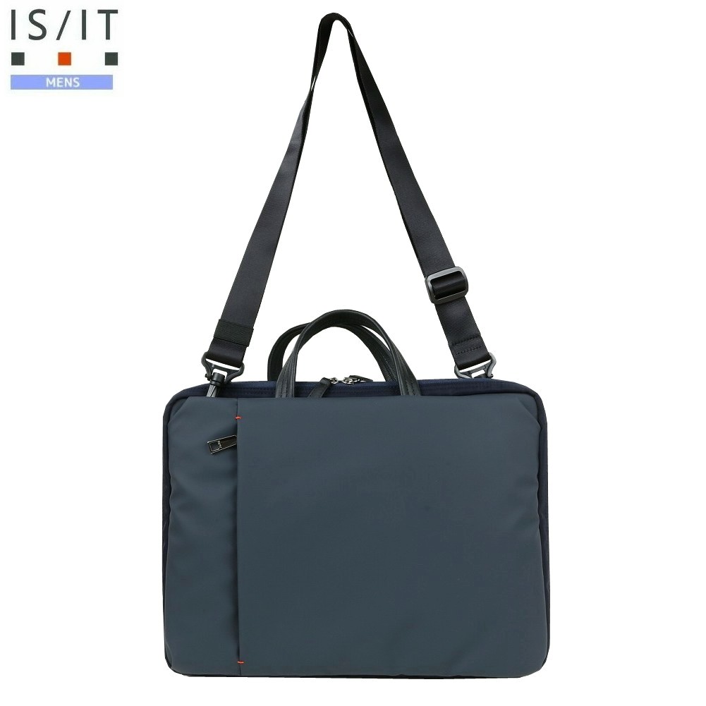イズイット ビジネスバッグ IS/IT 50%OFF メンズ ブランド ノーデスク 2WAY ブリーフケース 15インチ対応 B4 紺 1704BE 9,900円
