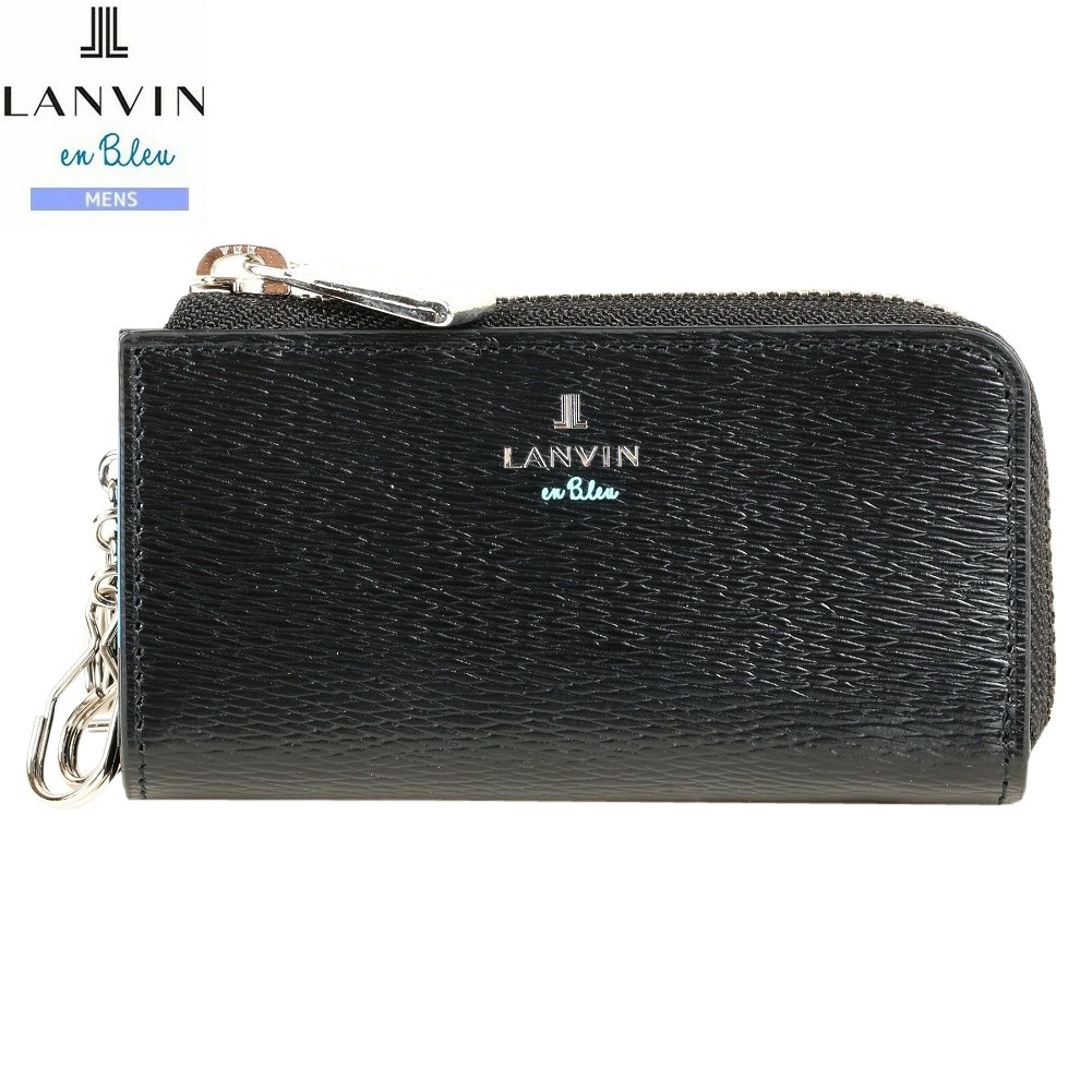 ランバンオンブルー キーケース LANVIN en Bleu 30%OFF メンズ ブランド ギフト プレゼント 本革 ワグラム レザー ファスナー 黒 2506BE