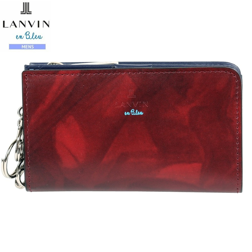 ランバンオンブルー キーケース LANVIN en Bleu 33%OFF メンズ ブランド ギフト プレゼント 本革 ミスティカル レザー 小銭入れ+キーケース 赤 0409BE【送料無料】