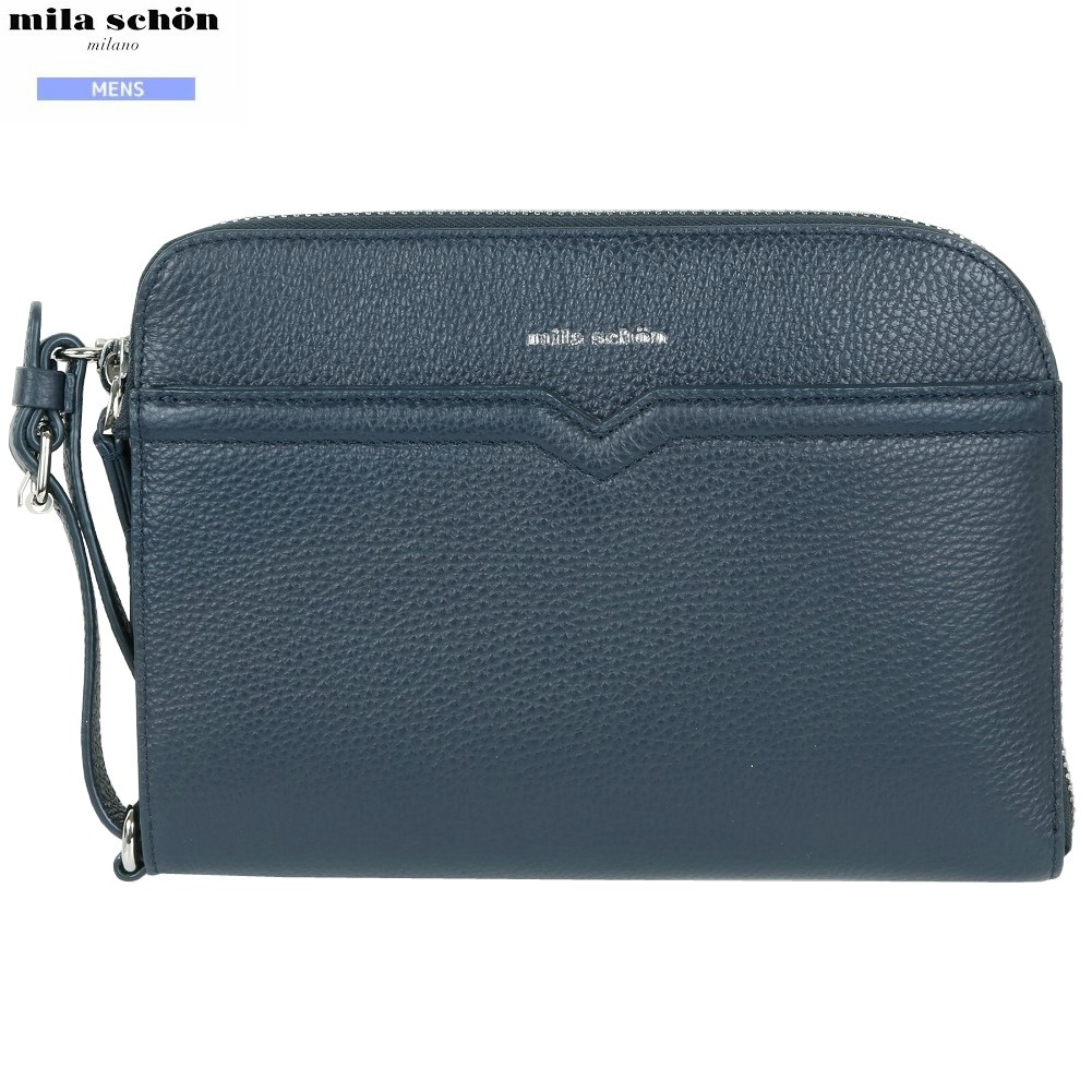 ミラショーン クラッチバッグ mila schon 44%OFF メンズ ブランド ギフト プレゼント 本革 フラーゼ イタリアンレザー セカンドバッグ 紺 1109BE
