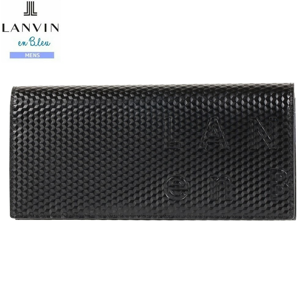 ランバンオンブルー 長財布 LANVIN en Bleu 26%OFF メンズ ブランド ギフト プレゼント 本革 撥水 ディジョン レザー 黒 1809BE