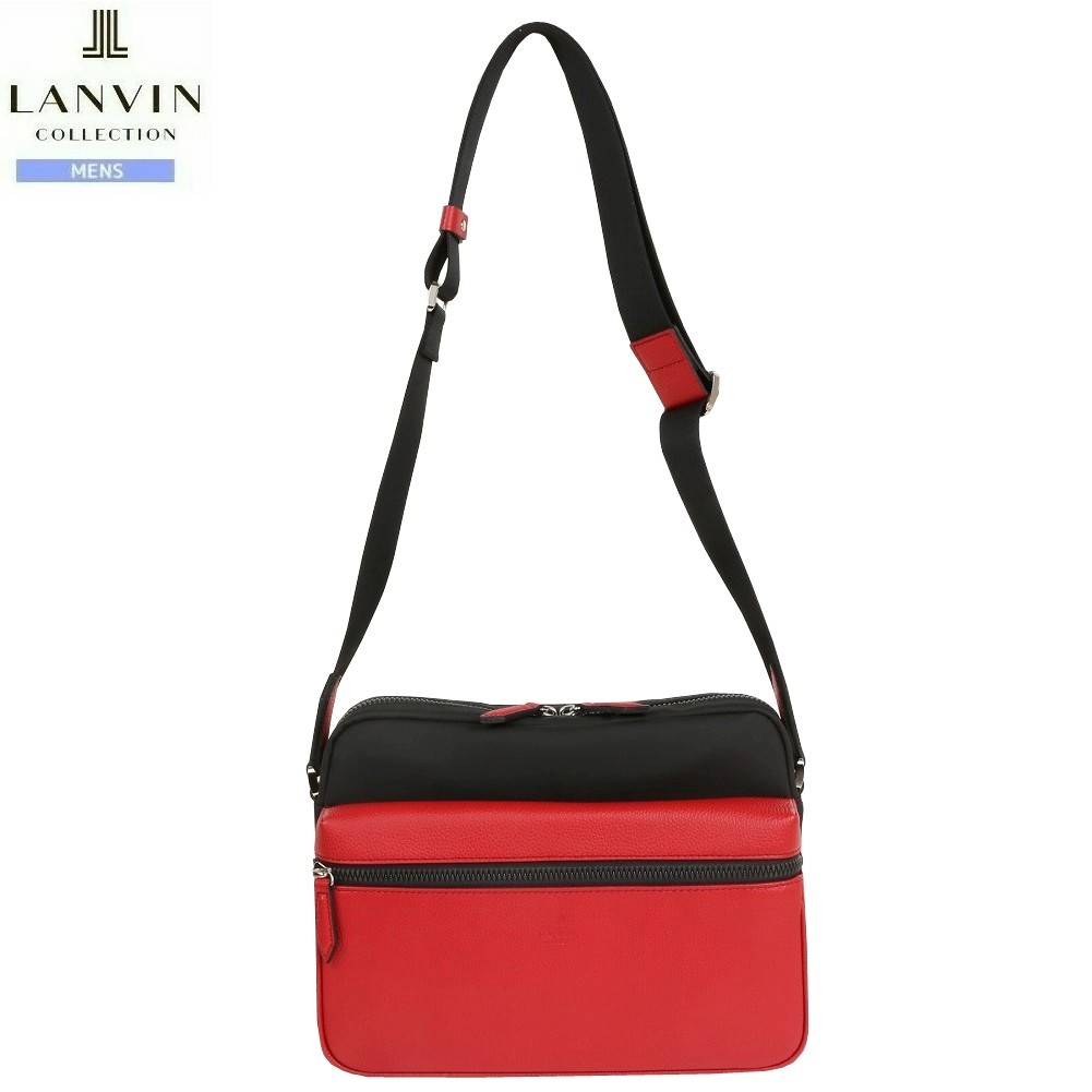 ランバン ショルダーバッグ LANVIN COLLECTION 40%OFF メンズ ブランド名 差し上げ物 差し上げ物 日本製 本革 エクラ なめし革二人組 撥水 赤 0210BE